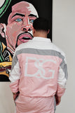 Pink retro DSG windbreaker.