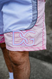 DSG in diamonds windbreaker.
