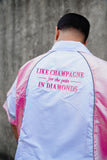 DSG in diamonds windbreaker.